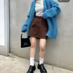 WHO’S WHO gallery フラワーミニスカカーゴ　ブラウンのサムネイル