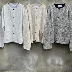 タグ付き　24SS　VOAAOV　ヴォアーブ　ツイードカーディガン　長袖