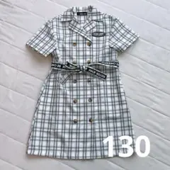 美品☆SISTER JENNI チェック柄 半袖ワンピース 130cm