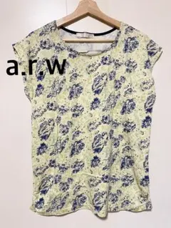 ARROW アロー　半袖 Tシャツ 半袖トップス　オーバーサイズ　イエロー　Mのサムネイル