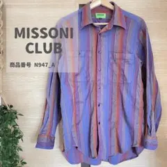 訳あり★ MISSONI CLUB ミッソーニ　メンズ　ステンカラー　シャツ