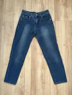【SELECT MOCA】 テーパード デニムパンツ ジーンズ ブルー