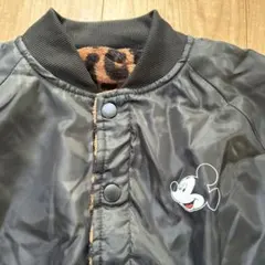 Baby doll ミッキーマウス　リバーシブルジャケット MA1 ヒョウ柄
