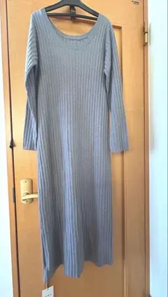 ＊GRL＊リブニットロングワンピース（未使用）Lサイズ