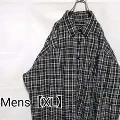 T12【US輸入】エディーバウアー　長袖シャツ【メンズXL】チェック