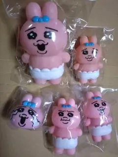 おぱんちゅうさぎ ソフビフィギュア、ミニソフビフィギュア、ミニカー セット