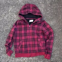 ジップパーカー裏起毛