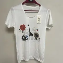 オーガニックコットン Tシャツ 動物イラスト