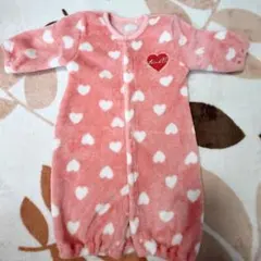 西松屋　ハート柄カバーオール 50-60cm