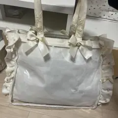 ザッカマート　痛バ　痛バッグ　ホワイト　A3 トートバッグ　5周年　フリル