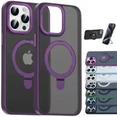 本日限定✨iPhone15 ケース マグセーフ リング スタンド ワイヤレス 黒
