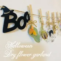 【1000円均一】ハロウィン　ドライフラワー　ガーランド　ハロウィンガーランド