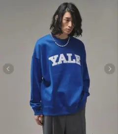 ★☆完売品☆★再入荷なし　YALEカレッジプリントクルーネックスウェット　裏起毛