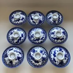 青白磁 飯碗 9客セット