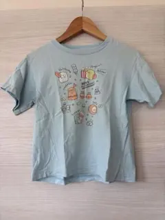 【120cm】ユニクロ UT すみっコぐらし 半袖Tシャツ ライトブルー