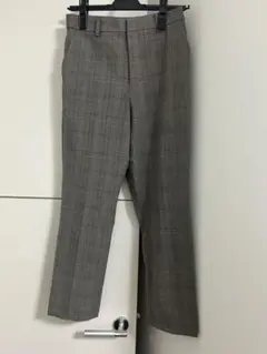 UNIQLO ユニクロ　 チェック柄 カジュアルパンツ ストレートパンツ　Sのサムネイル