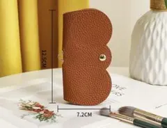 ブラウン軽量眼鏡ケースサングラスケース収納メガネ保護ケースおしゃれ落下防止