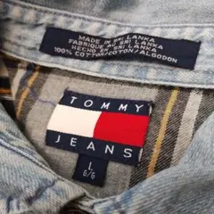 古着① トミージーンズ　ボルドーストライプ　長袖　レア　ヴィンテージ