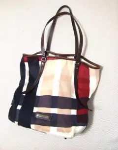 BURBERRY トートバッグ メガチェック タテ型のサムネイル