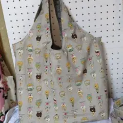 手提げエコバック猫柄ハンドメイド