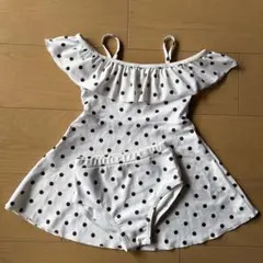 水玉模様 セパレート水着 110cm