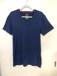 ポロラルフローレン Vネック Tシャツ 紺色 M
