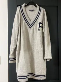 【RALPH LAUREN】レタードスウェットワンピース　ロゴワッペンのサムネイル
