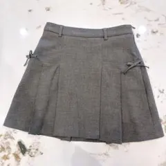 ZARA グレー プリーツスカート 13-14