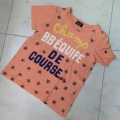 ミキハウス　車　Black Bear オレンジ星柄Tシャツ 110