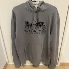COACH パーカー グレー 美品 グレー（灰色）系 S Coach(コーチ) パーカー・フーディ(メンズ) - 海外