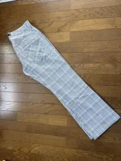 OAKLEY Golf グレー系チェック ストレートパンツ