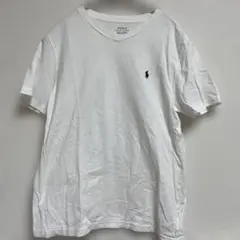 ポロ・ラルフ・ローレン ホワイト Vネック Tシャツ　レディースM