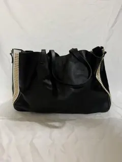 Le facette スタッズ装飾 トートバッグ ブラック - メルカリ