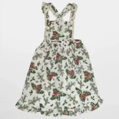 新品・未使用★SEASON WIND ナナカマドプリント　エプロン　ワンピース