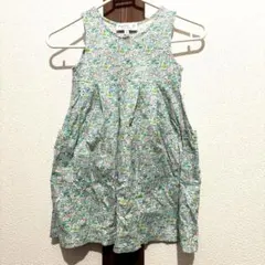 agnès b. ENFANT 花柄ノースリーブワンピース 4 ans
