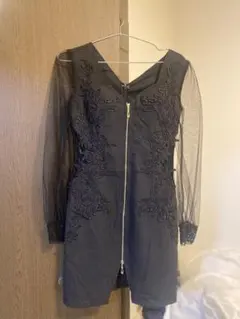 ブラック刺繍ナイトドレス