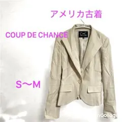 COUP DE CHANCE ラメ テーラードジャケット 38 ベージュのサムネイル