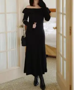 maison célon】shirring drape dress - メルカリ