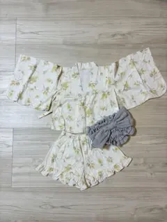 花柄浴衣ドレスセット（100cm~）