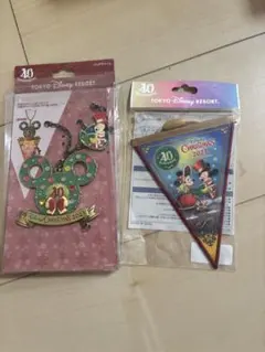 新品　ディズニーリゾート　 40周年 クリスマス　ガーランド バックチャーム