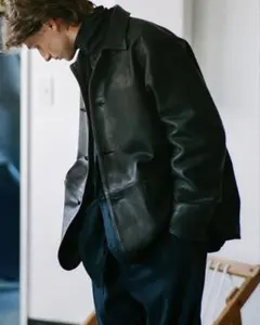 別注 Ulterior CALF LEATHER COVERALL JKT - メルカリ