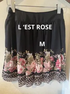 最終値下げ❣️LEST ROSE. レストローズ　M  ギャザー、プリーツスカート