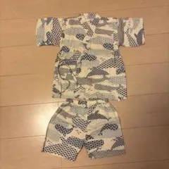 クジラ柄 甚平 サイズ100