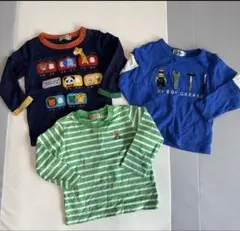 長袖Tシャツ3枚セット80cm