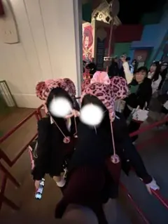 廃盤品 ミニー ヒョウ柄 ファンキャップ ピンク