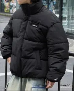 KANGOL ブラック ダウンジャケット