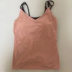 ボディアートジャパン　花柄ピンクVネックヨガウェア