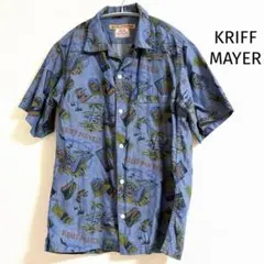 【美品】クリフメイヤー　アロハシャツ　古着　M パームツリー　フラミンゴのサムネイル