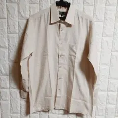 DAKS（ダックス）長袖　ドレスシャツ　淡いベージュ　ハウスチェック柄　M　57のサムネイル