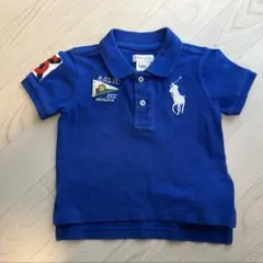 Ralph Lauren 青色ポロシャツ　80㎝